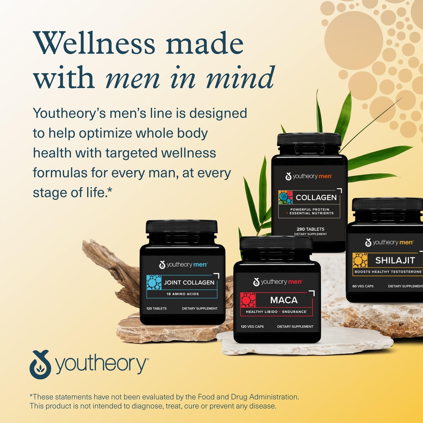 Youtheory Men's Shilajit 250mg Capsules β Energy, Stamina & Endurance