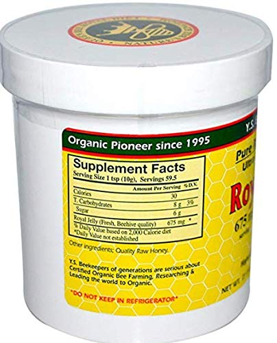 Y.S. Eco Bee Farms (2 Pack) Royal Jelly in Honey โ 675 mg | 1.3 lbs (595 g) โ Organic Royal Jelly