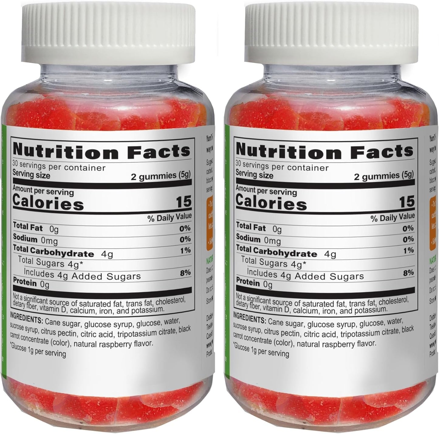YUM-V'S Glucose Gummies โ Fast Acting, Gluten Free & Vegan Berry Flavor