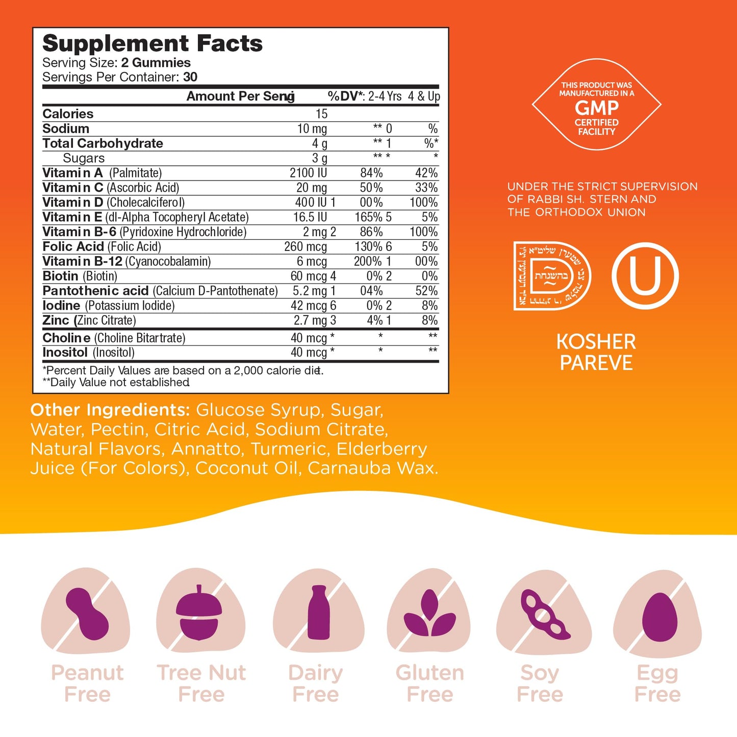 Zahler Chapter One Kids Multivitamin Gummy - 60 Count, 13 Vitamins, Kosher