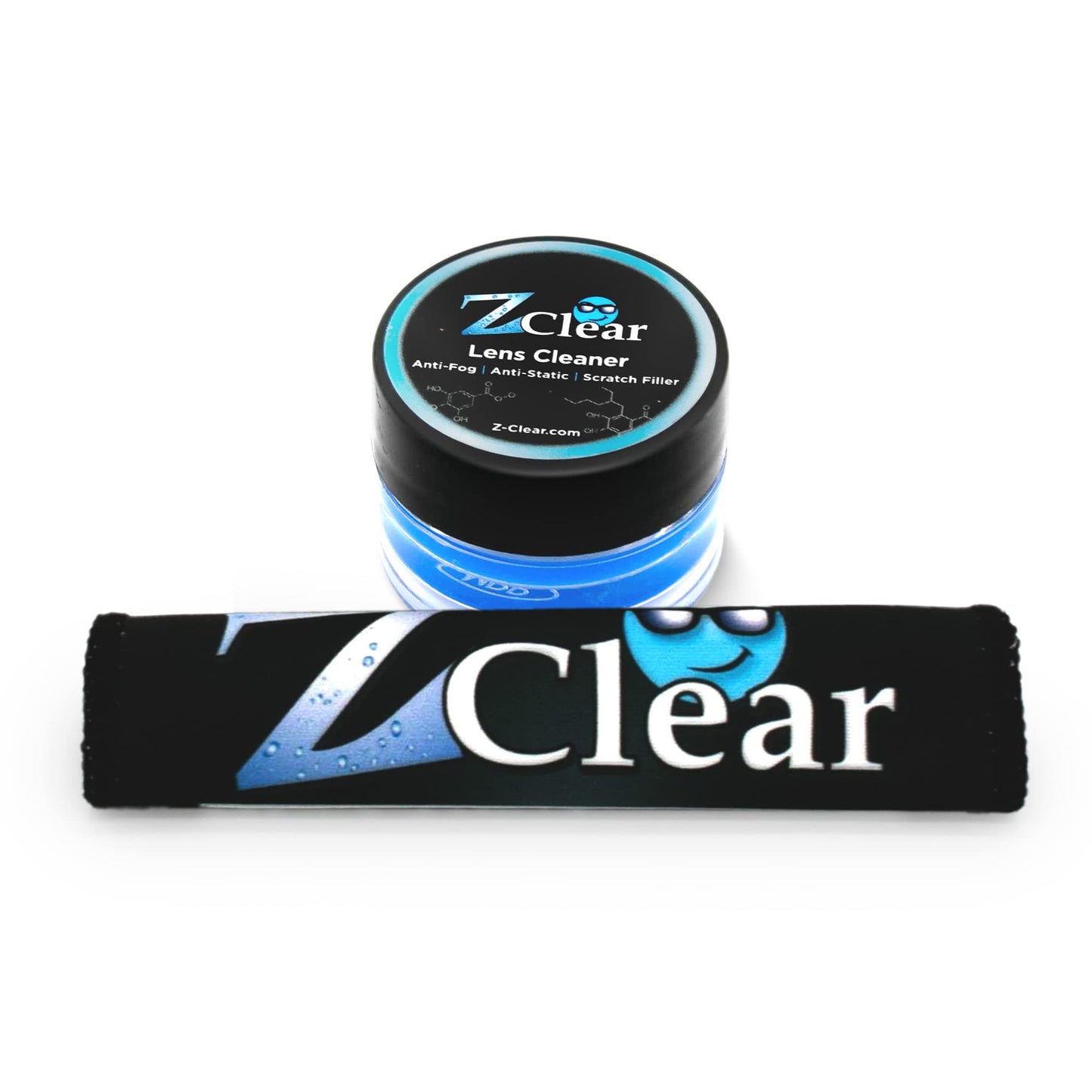 Zclear Lens Cleaner Paste with Microfiber Cloth โ Anti-Fog Eyewear Cleaner Made in USA
