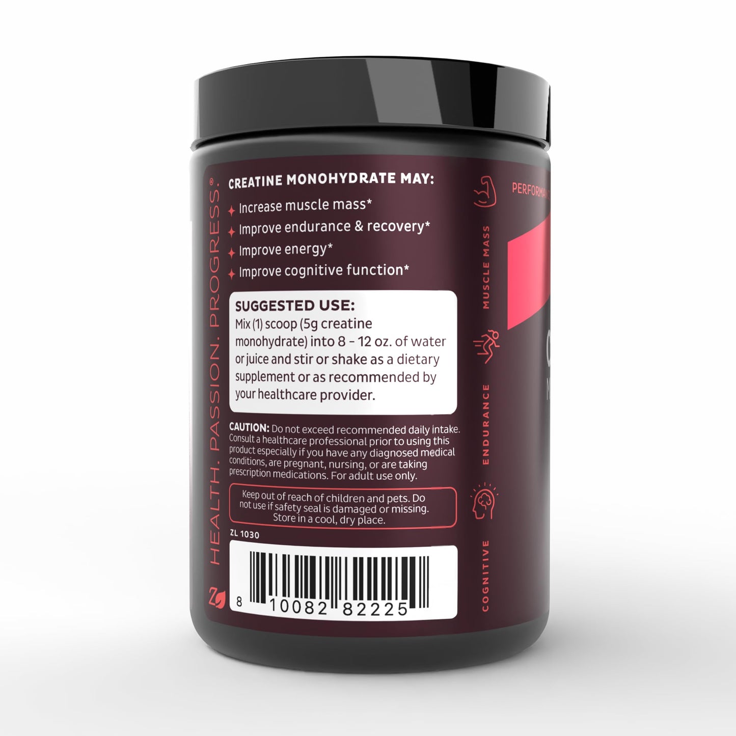 Zeal Micronized Creatine Monohydrate Powder โ Unflavored, 5g per Serving | 72 Servings