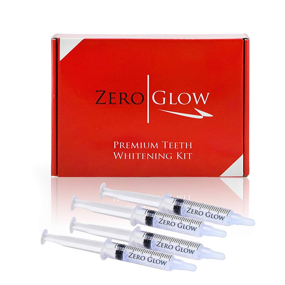 Zero Glow Teeth Whitening Gel Refill โ 4x Syringes, 44% Carbamide Peroxide