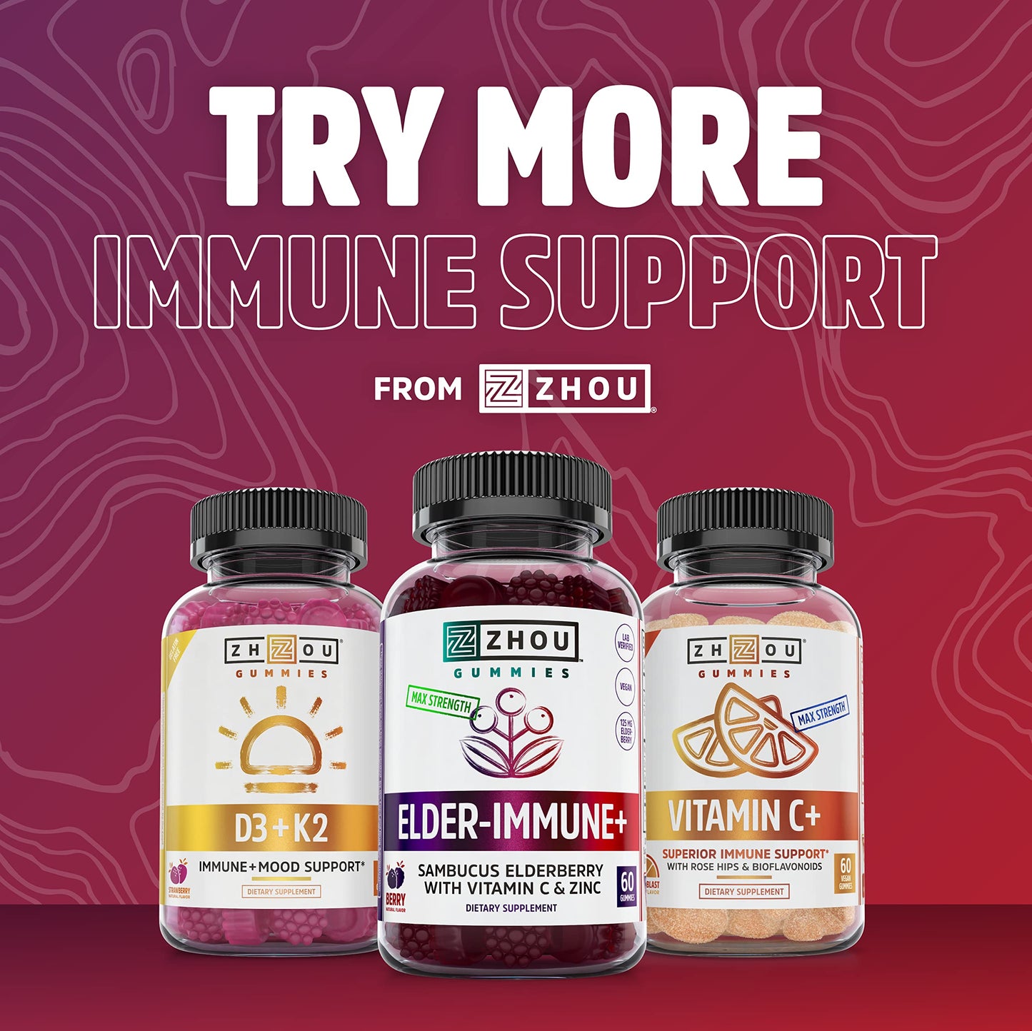 Zhou Nutrition Elder-Mune+ Syrup โ Organic Elderberry Immune Support, 8 Fl Oz