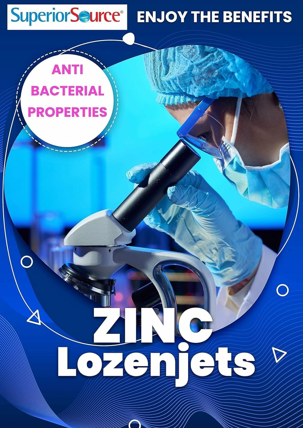 Superior Source Zinc Lozenjets โ Immune Support, Instant-Dissolve Tablets (Pack of 2)