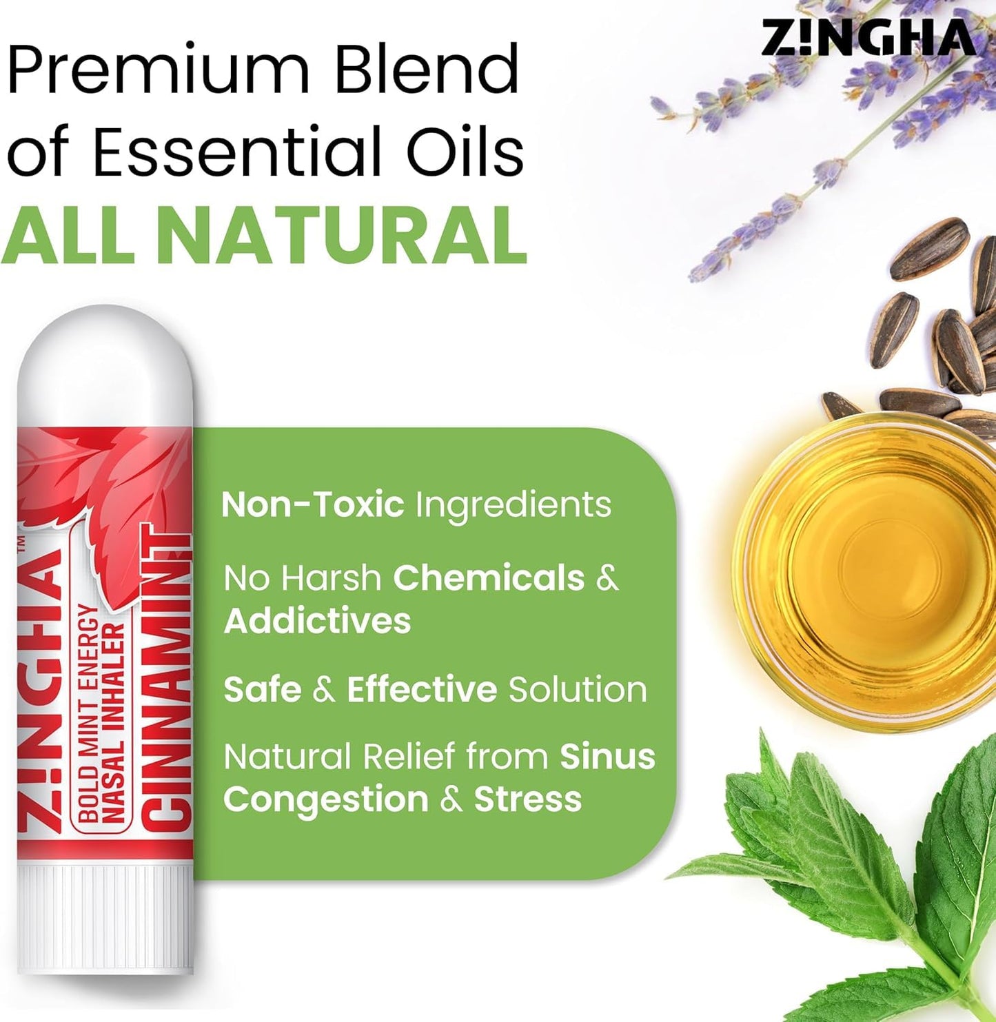 Z!NGHA Nasal Stick - Boost Focus & Breathing (Grape Berry)