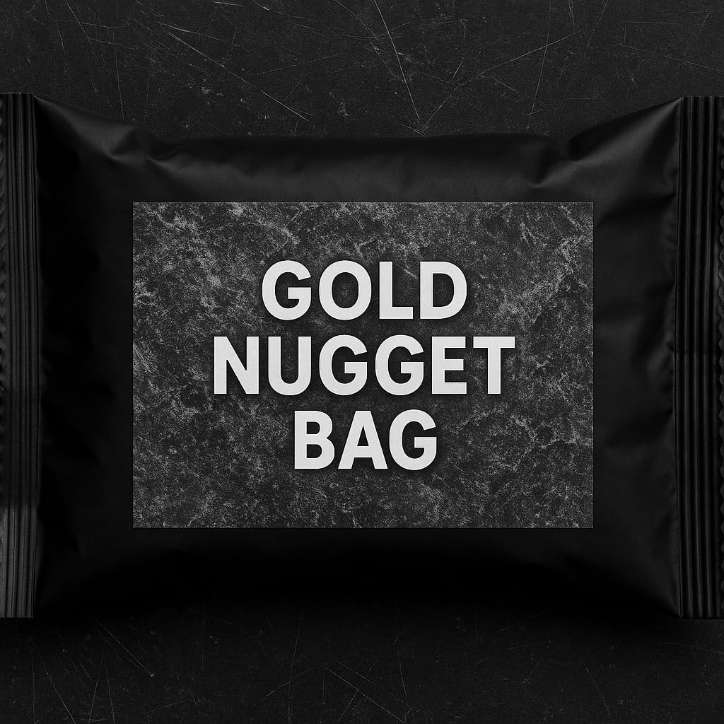 Zurjy 1-Pack Gold Paydirt โ Home Panning Nugget & Flakes Treasure Bag