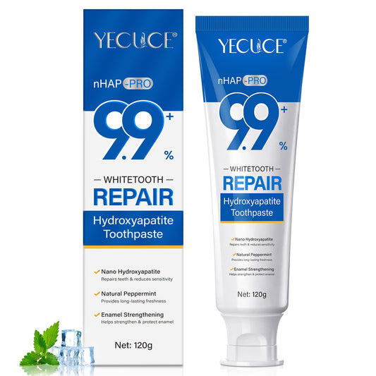 10% Nano Hydroxyapatite Toothpaste - Restore, Strengthen & Whitens Teeth - Dentist Recommended 4 oz