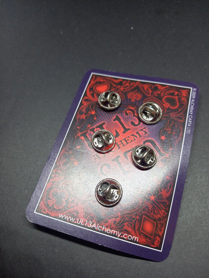 The Cure fan art "Pornography" inspired set of Five Pin Badges