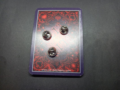 The Cure fan art "Pornography" inspired set of three Pin Badges