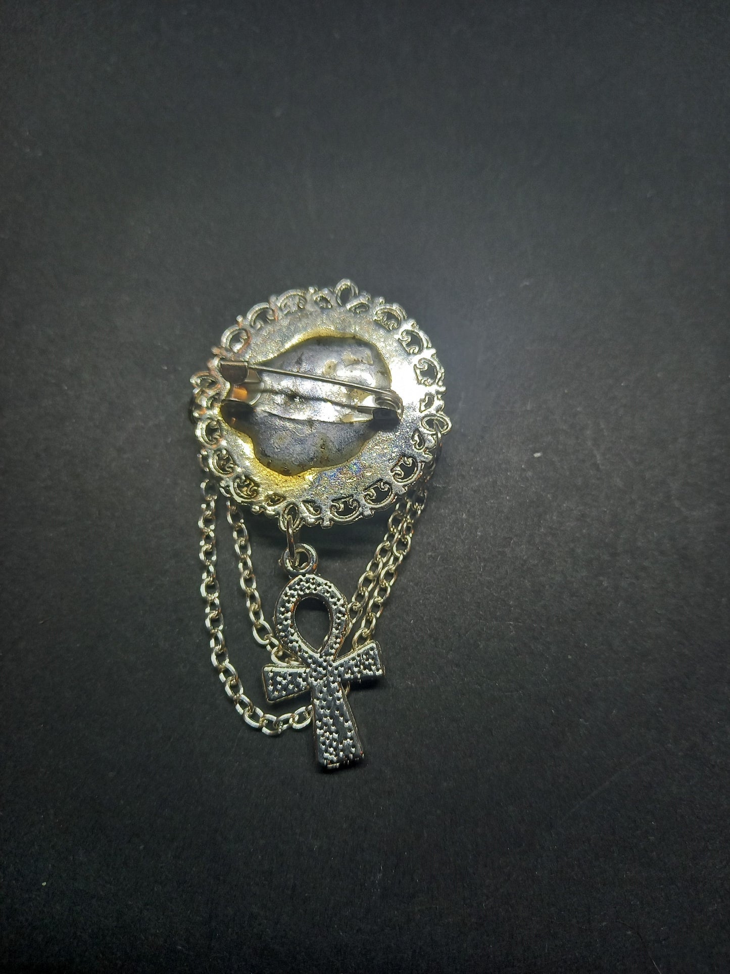 Goth Gothic Withy Killstar neil gaiman's sandman "Death" inspired Deluxe broach
