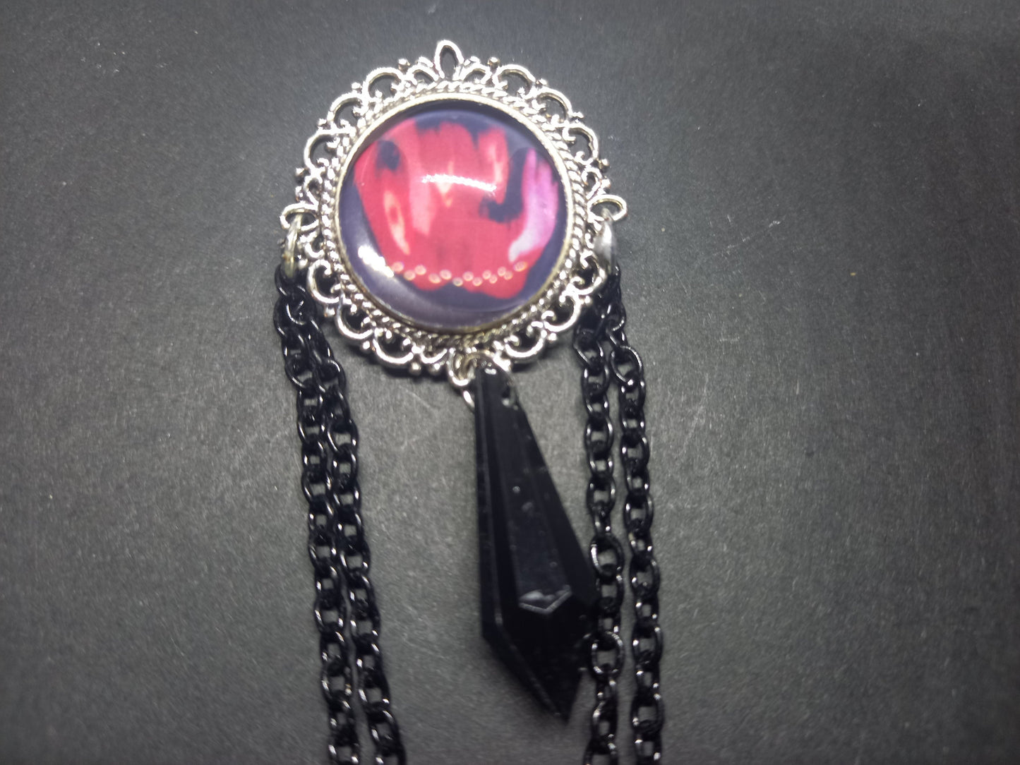 The Cure fan art "Pornography" inspired Deluxe ornate brooch/pin