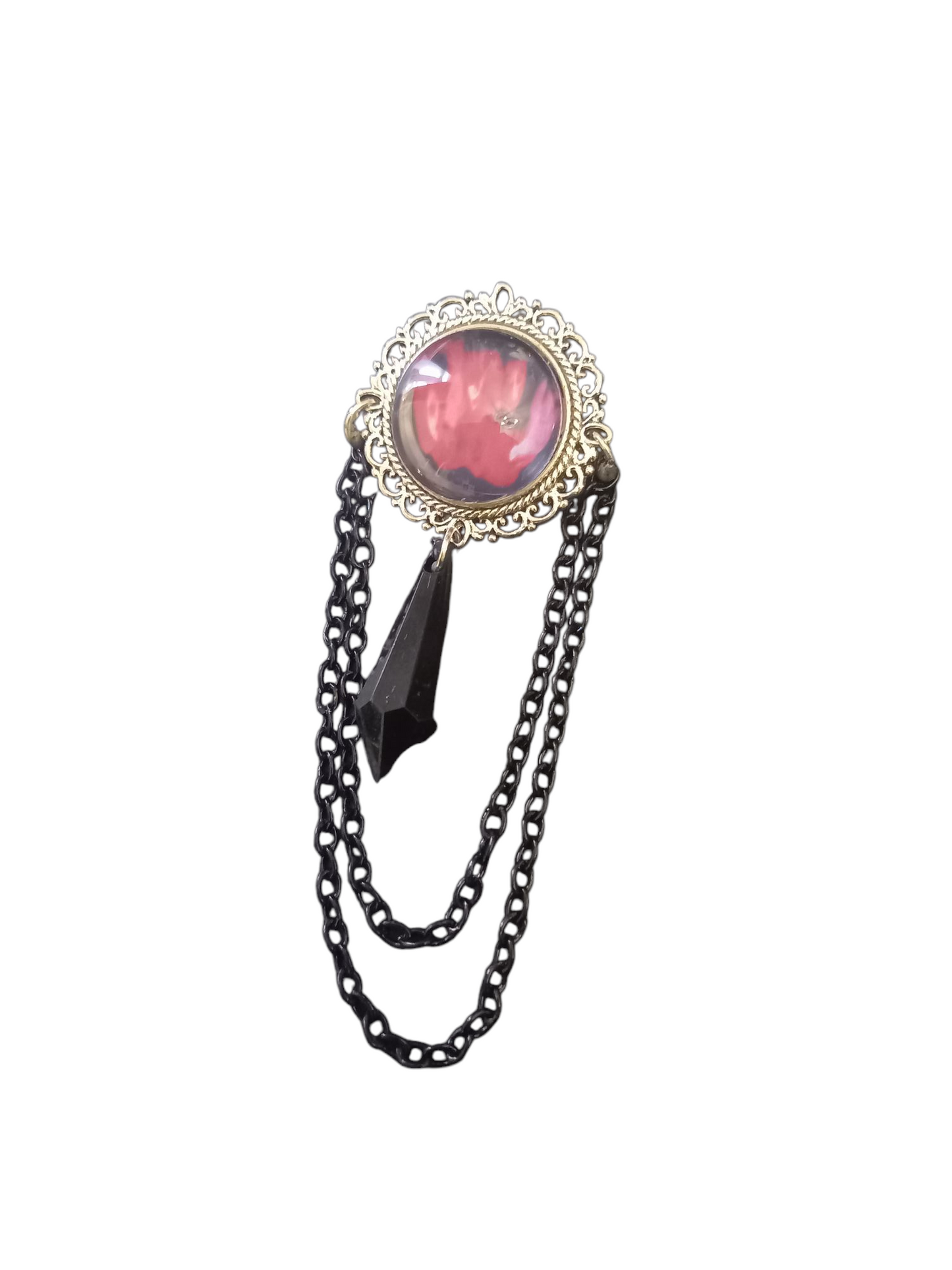 The Cure fan art "Pornography" inspired Deluxe ornate brooch/pin