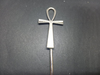Goth Gothic Witchy Occultist Egyptian Pagan "Egyptian Ankh" detail metal hair stick
