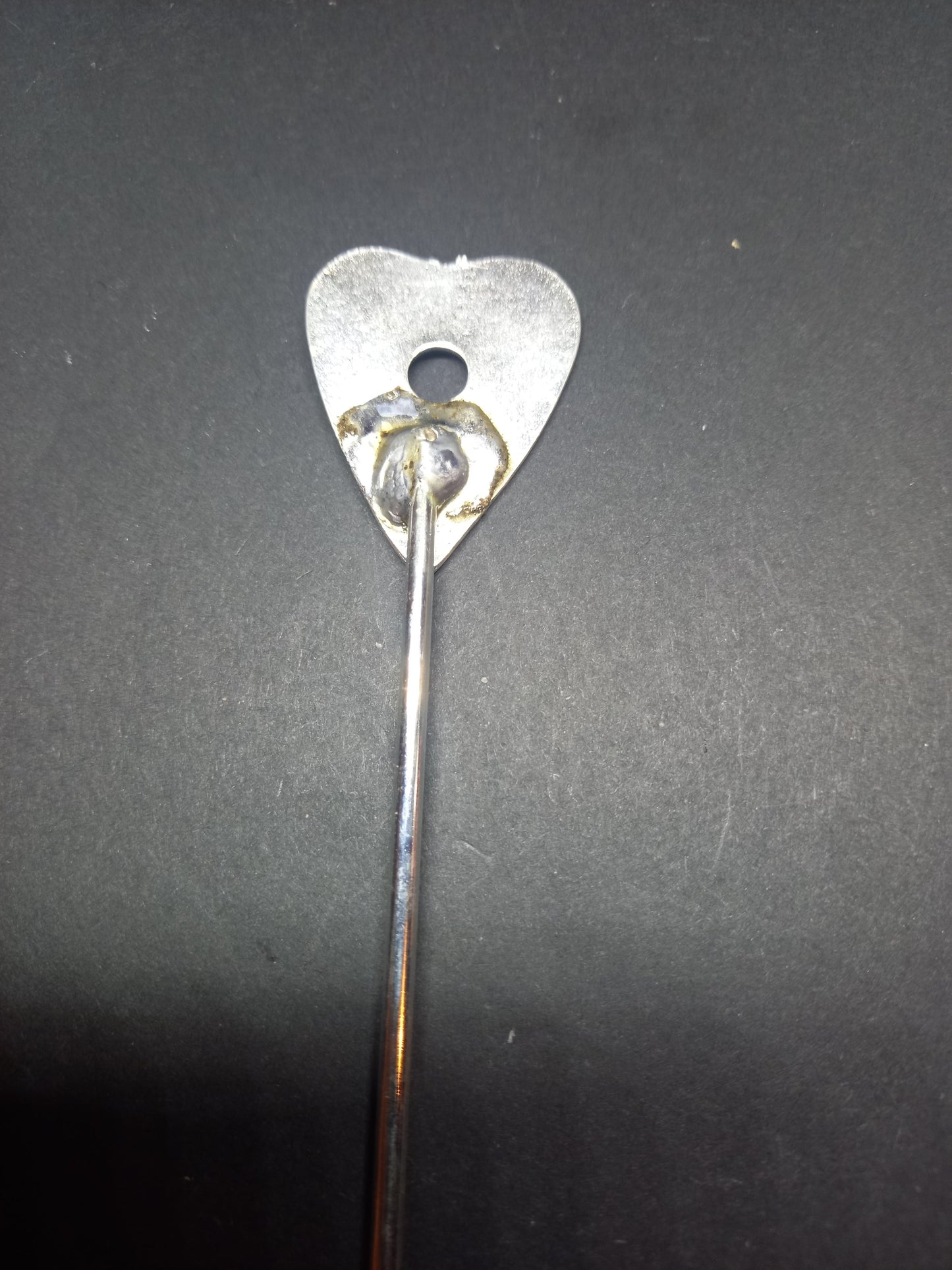 Goth Gothic Witchy Occultist Satanic Pagan "Ouija Planchet" detail metal hair stick V1