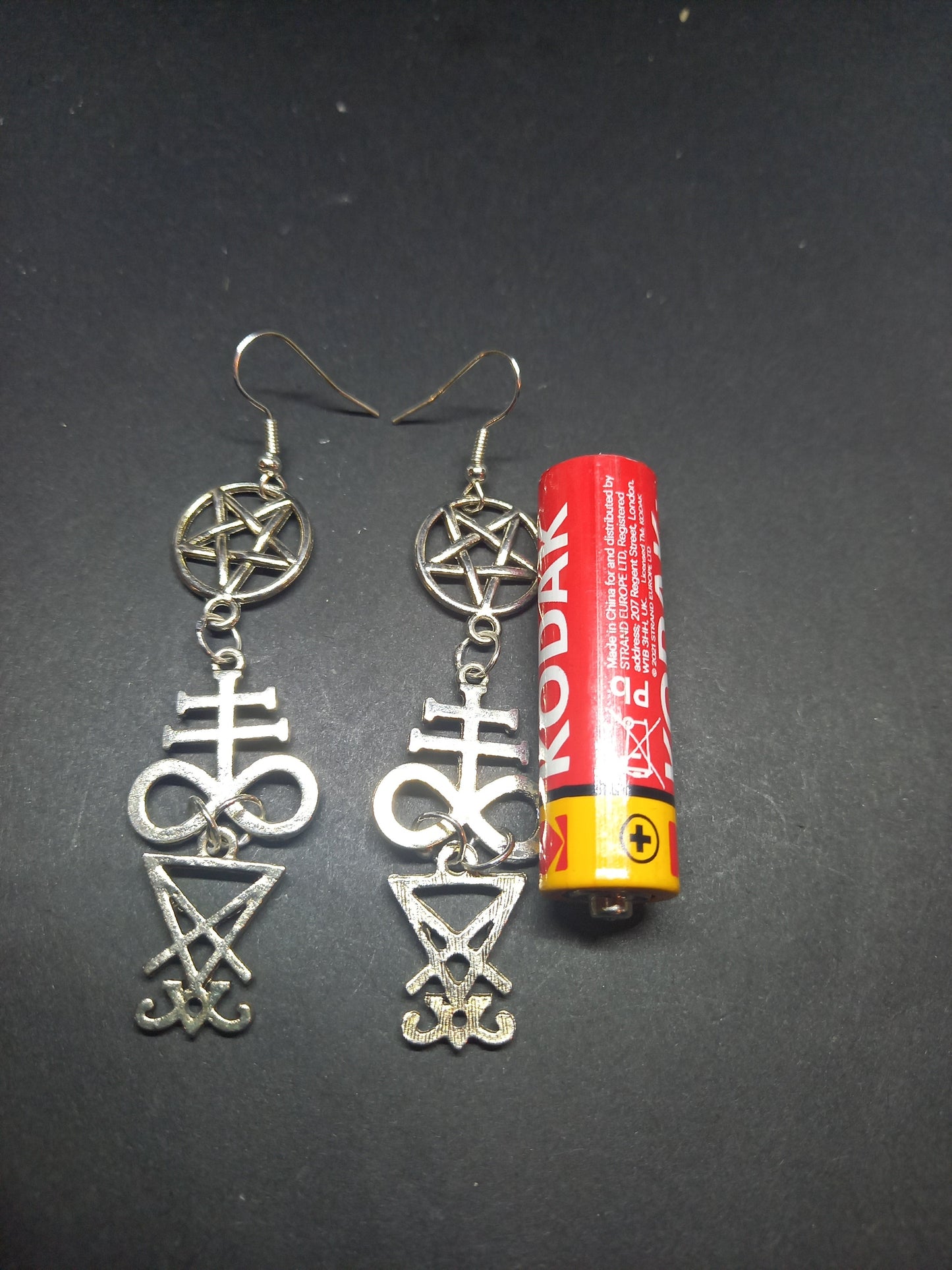 Goth Gothic Witchy killstar witch witchcraft Occult Satanic satanic temple "Satanic Trinity Earrings"