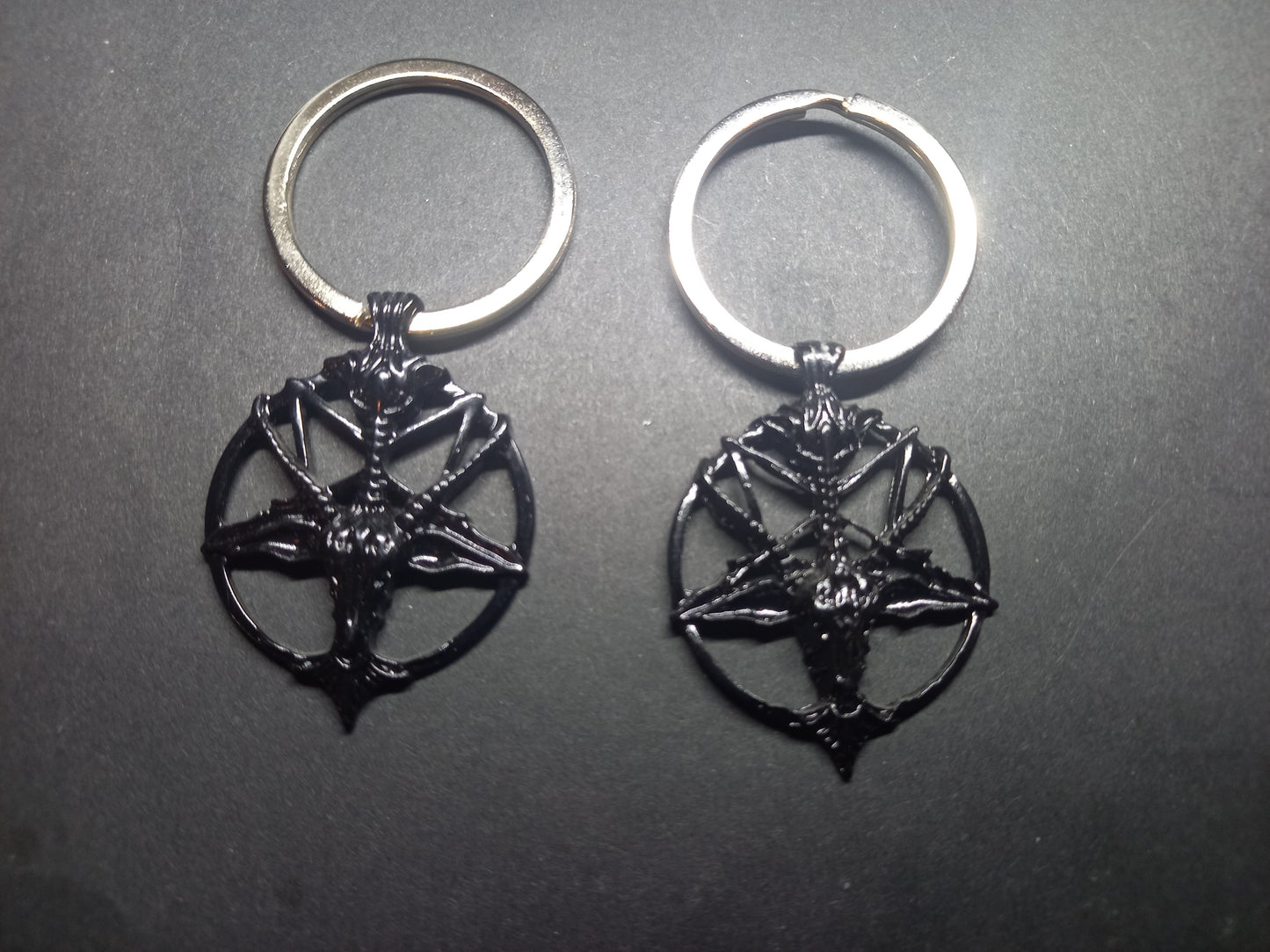 Goth gothic witchy Witch occult witchcraft Satanic "sigil of Baphomet/goat of Mendes"  Boot, Bag Charm or Keyring"