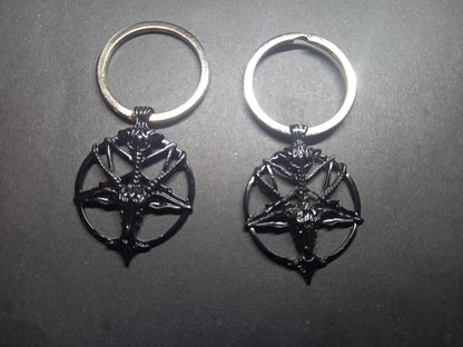 Goth gothic witchy Witch occult witchcraft Satanic "sigil of Baphomet/goat of Mendes"  Boot, Bag Charm or Keyring"