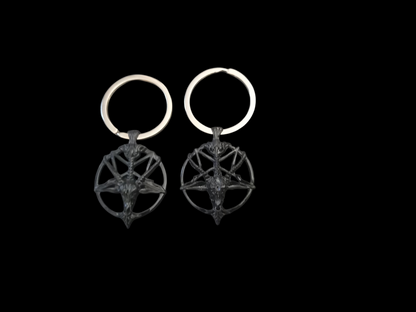 Goth gothic witchy Witch occult witchcraft Satanic "sigil of Baphomet/goat of Mendes"  Boot, Bag Charm or Keyring"