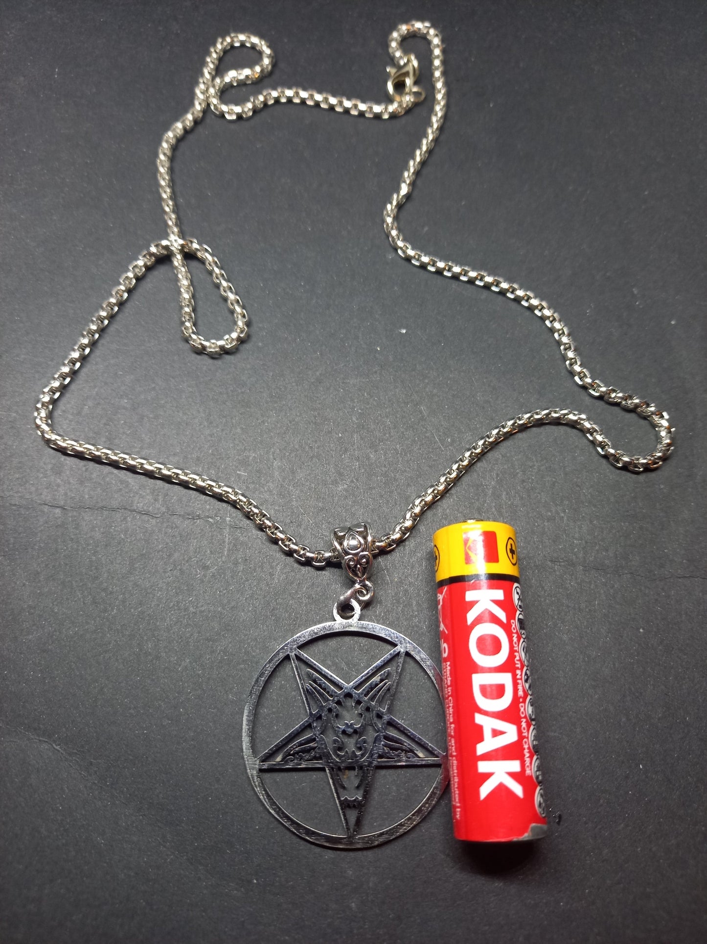 Goth Gothic Witchy killstar witch witchcraft Occult Satanic satanic temple "Sigil of Baphomet/goat of mendes necklace"V1
