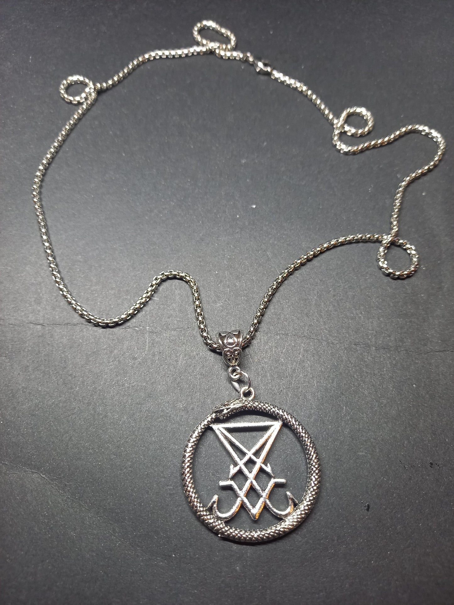 Goth Gothic Witchy killstar witch witchcraft Occult Satanic satanic temple "Sigil of Satan necklace""