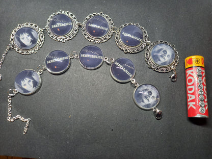 Bracelets , Tim Burton  fan art "Beetlejuice" inspired : Goth Gothic Witchy
