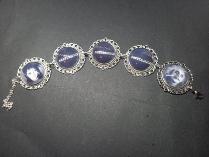 Bracelets , Tim Burton  fan art "Beetlejuice" inspired : Goth Gothic Witchy