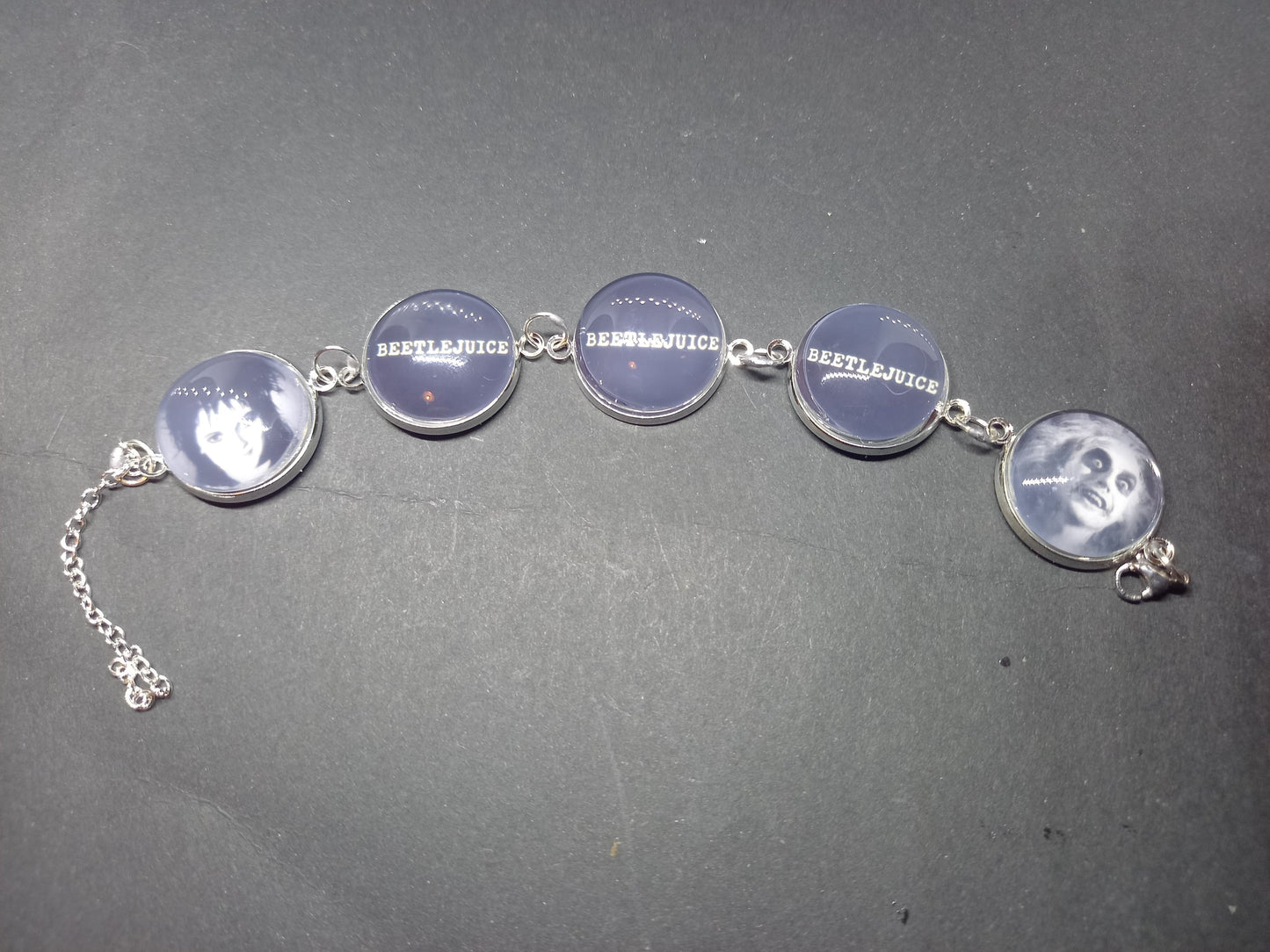 Bracelets , Tim Burton  fan art "Beetlejuice" inspired : Goth Gothic Witchy