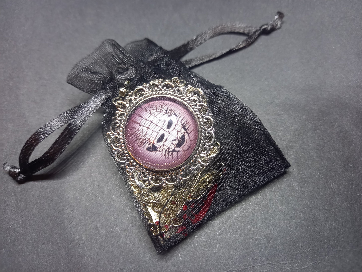 Goth gothic witchy horror Clive Barkers Hellraiser inspired "Stylized Pinhead"  Deluxe Earrings