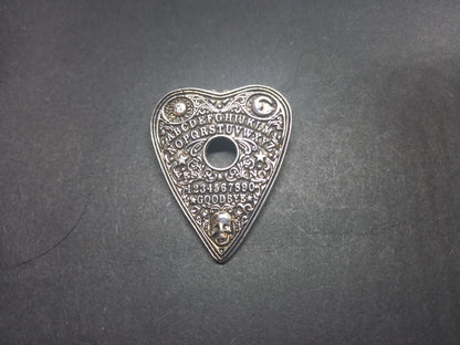Goth Gothic Witchy Occultist Satanic Pagan "Ouija Planchette " detail metal pin badge/brooch