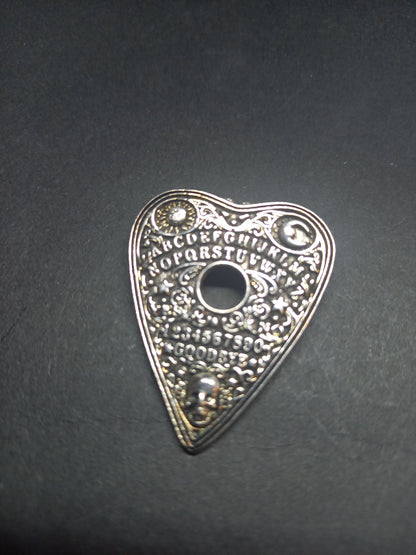 Goth Gothic Witchy Occultist Satanic Pagan "Ouija Planchette " detail metal pin badge/brooch