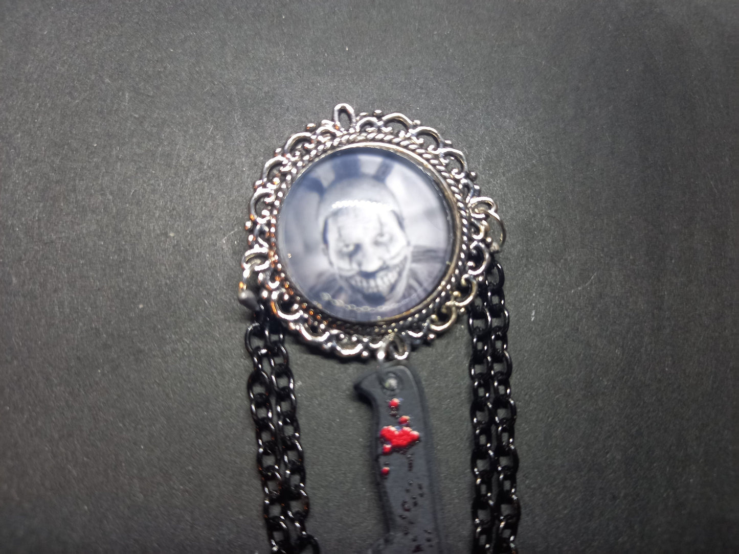 Goth Gothic Witchy American Horror Story inspired "Twisty the Clown" Deluxe ornate brooch/pin