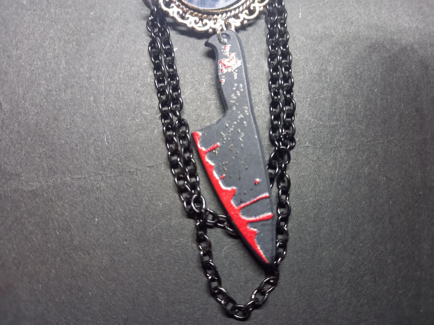 Goth Gothic Witchy American Horror Story inspired "Twisty the Clown" Deluxe ornate brooch/pin