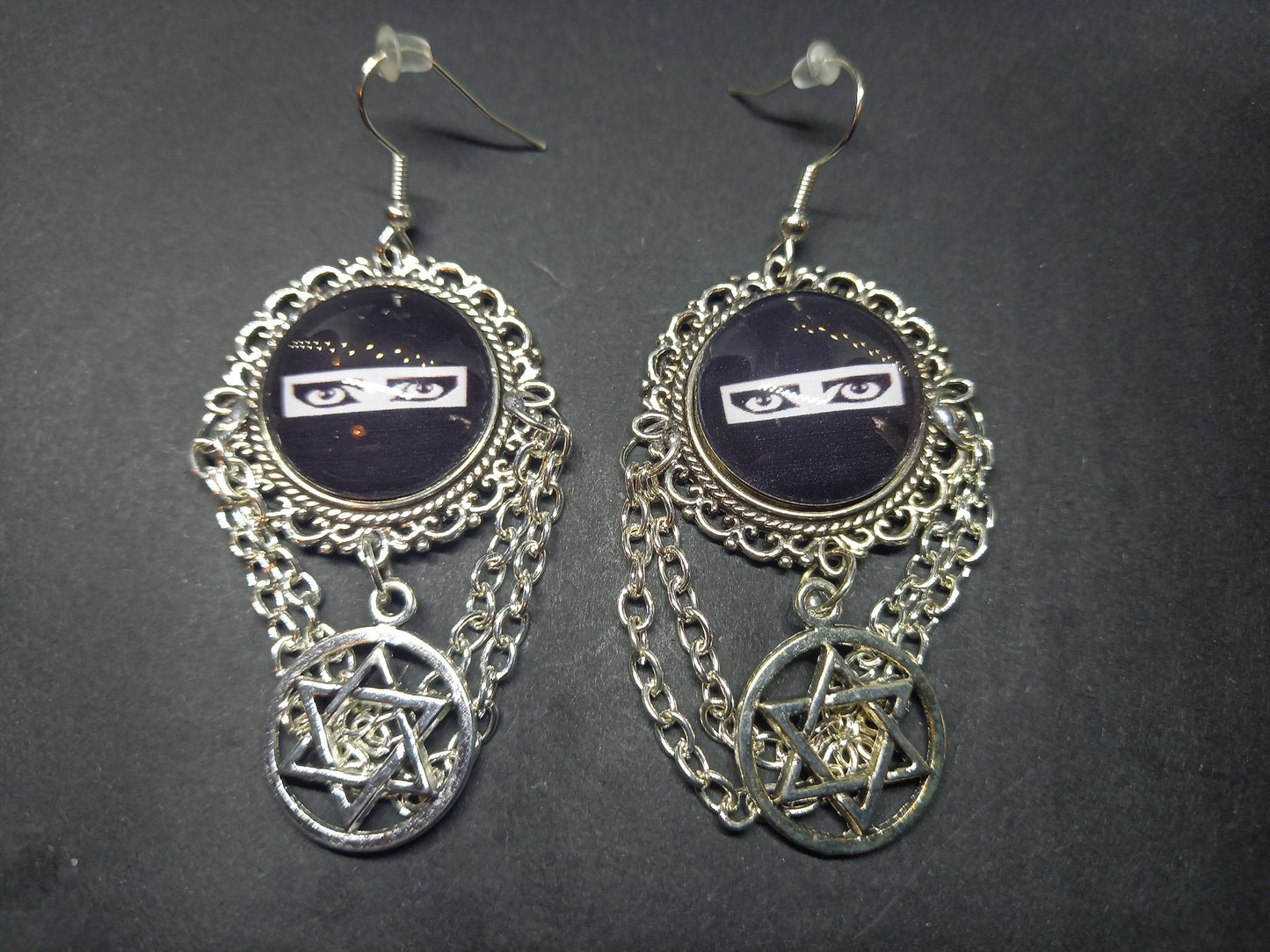Goth Gothic Punk Alternative New Wave 1980's Siouxsie And The Banshees Siouxsie Sioux "Inspired" Deluxe Earrings