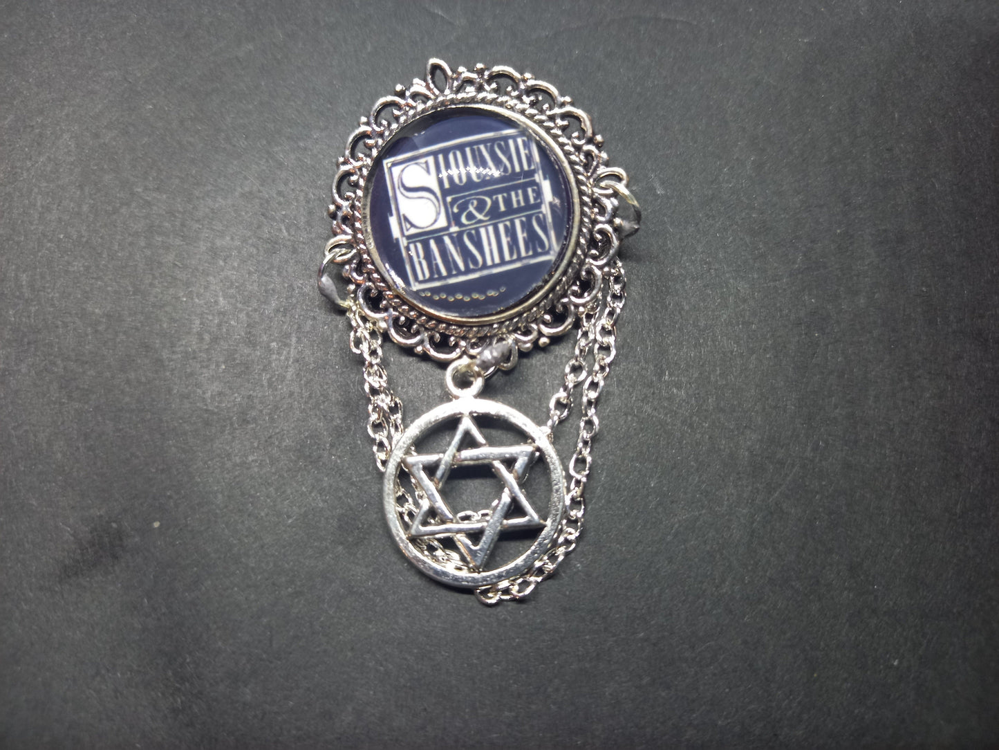 Goth Gothic Punk Alternative New Wave 1980's Siouxsie And The Banshees Siouxsie Sioux "Inspired Deluxe ornate brooch/pin"