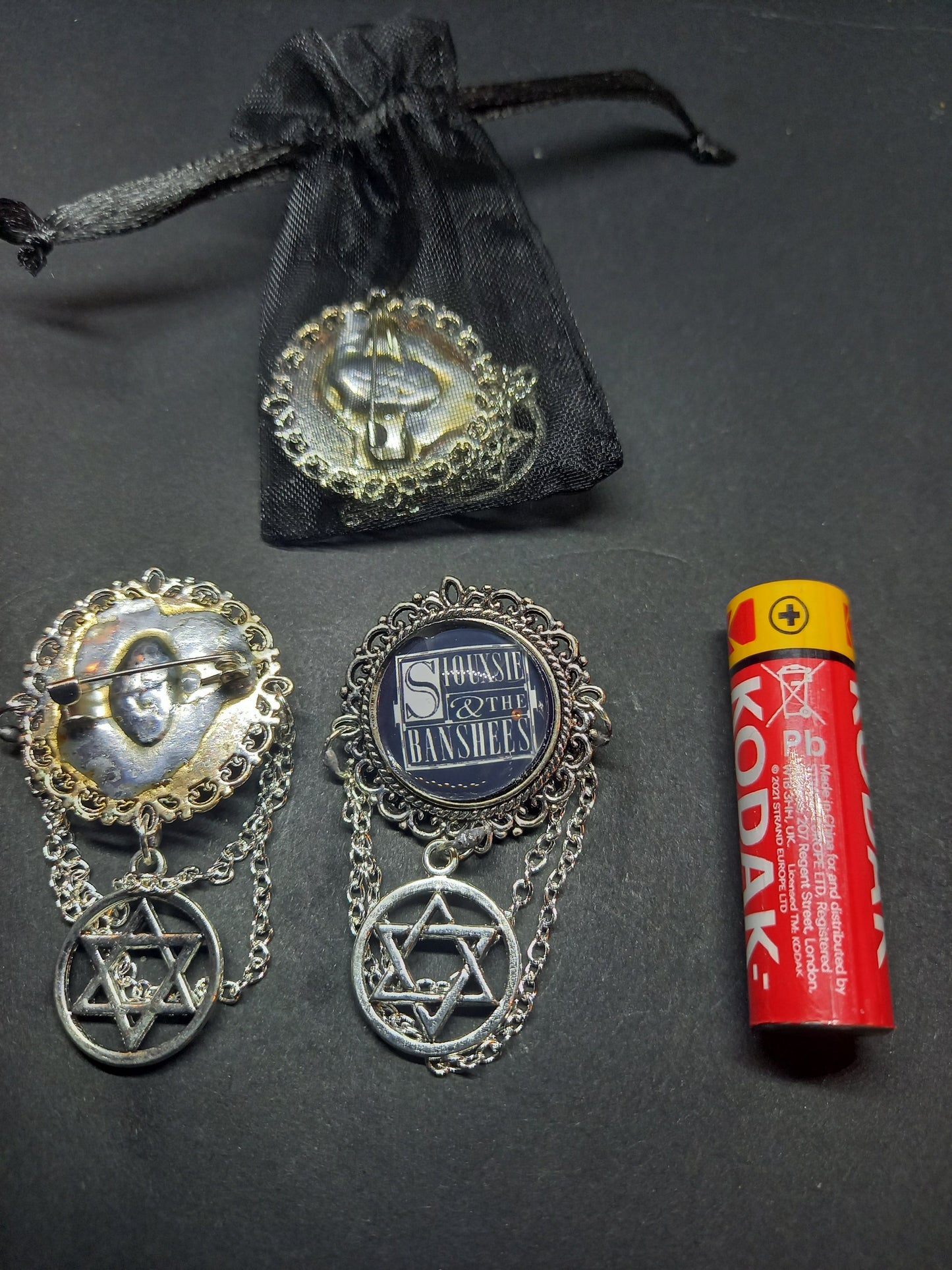 Goth Gothic Punk Alternative New Wave 1980's Siouxsie And The Banshees Siouxsie Sioux "Inspired Deluxe ornate brooch/pin"
