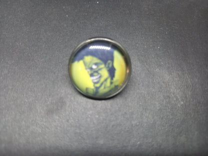 goth punk psychobilly Alternative New Wave 1980's"The Cramps" inspired Set Of Three Pin Badge's