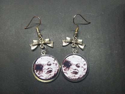 Goth gothic witchy killstar Oddity curiosity "A trip to the moon" inspired deadly divine earrings