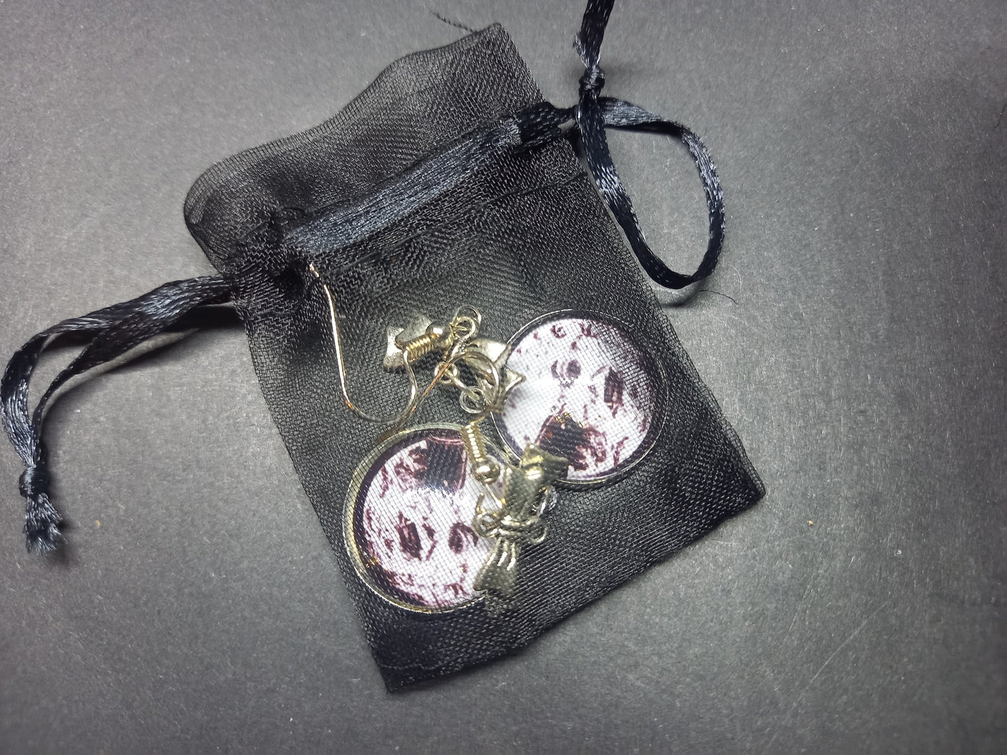 Goth gothic witchy killstar Oddity curiosity "A trip to the moon" inspired deadly divine earrings