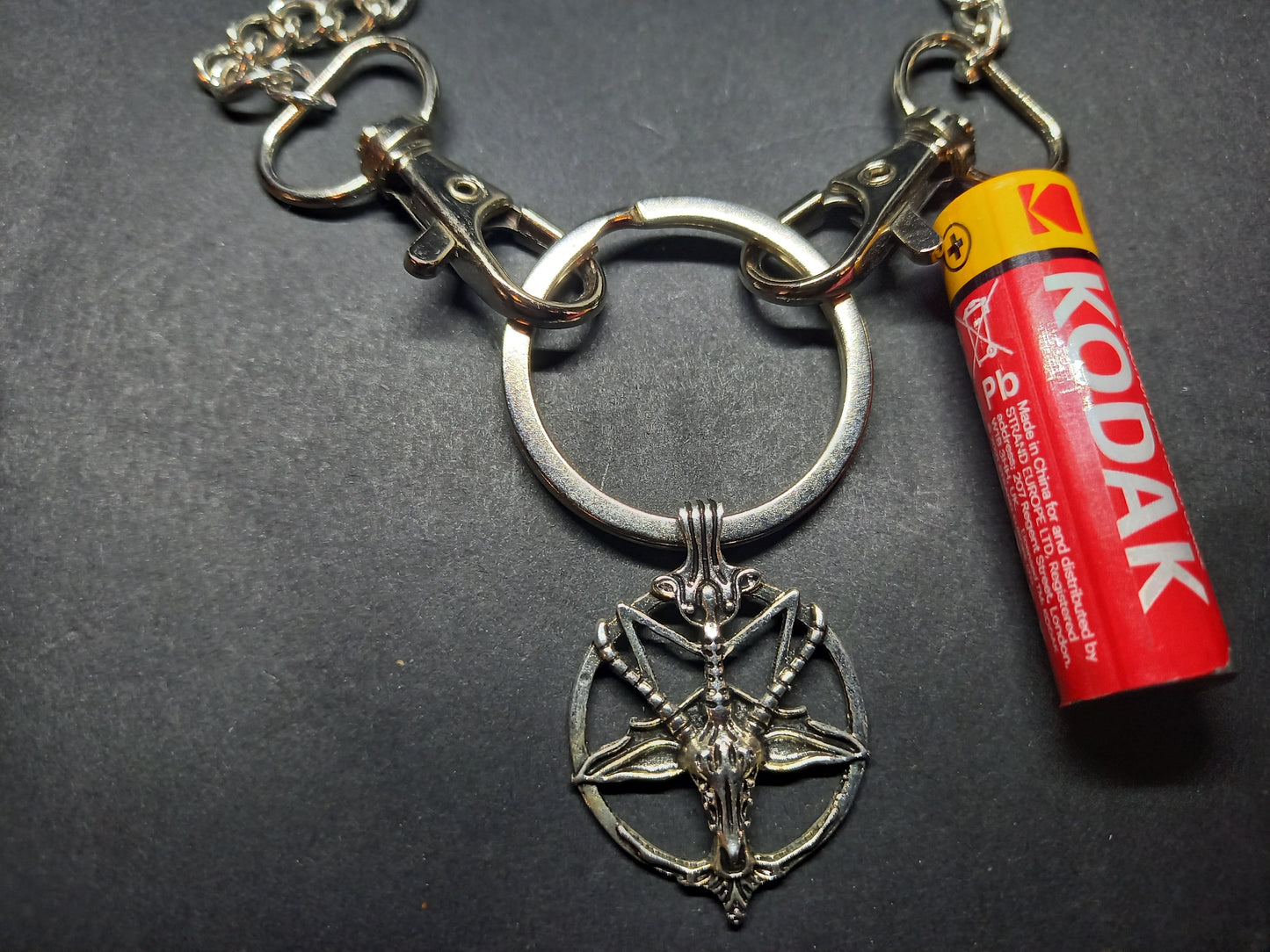 Goth Gothic Witchy Witchcraft killstar Occult Satan satanic temple " Dog clip Goat of Mendes" necklace