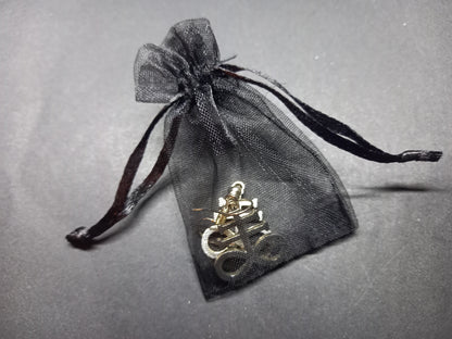 Goth Gothic Witchy killstar witch witchcraft Occult Oddity curiosity "Cross of Satan /Leviathan Cross" metal earrings
