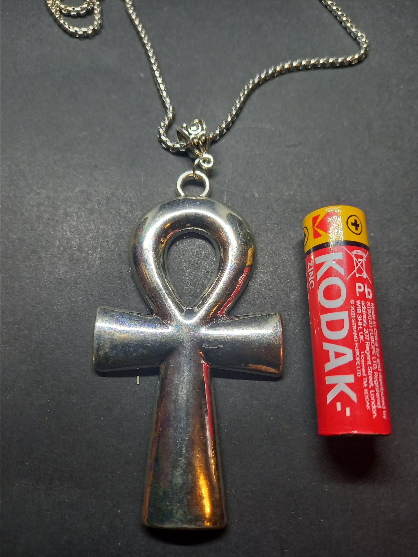 Goth Gothic Witchy witchcraft pagan Egyptian "large Ankh " necklace