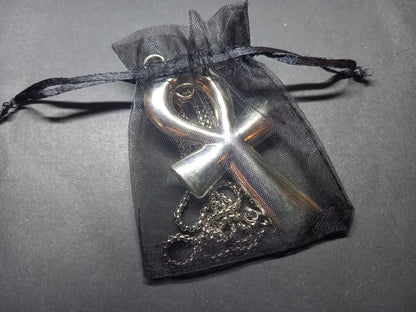 Goth Gothic Witchy witchcraft pagan Egyptian "large Ankh " necklace