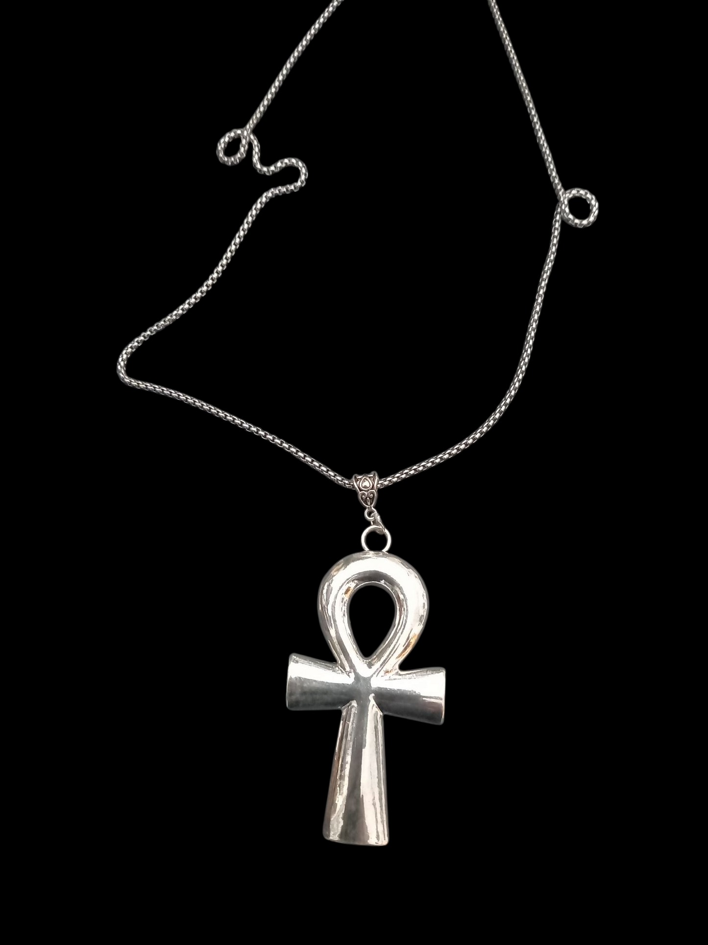 Goth Gothic Witchy witchcraft pagan Egyptian "large Ankh " necklace