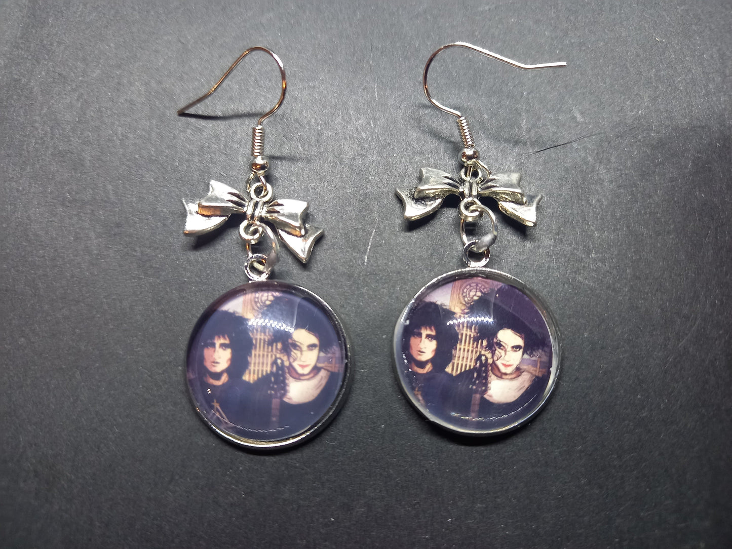 Goth Gothic Alternative Siouxsie Sioux & Robert Smith ,American Gothic inspired deadly divine earrings