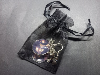 Goth Gothic Alternative Siouxsie Sioux & Robert Smith ,American Gothic inspired deadly divine earrings