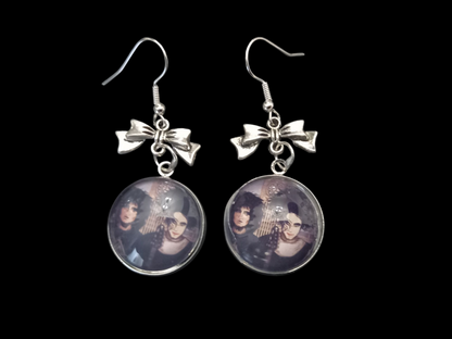 Goth Gothic Alternative Siouxsie Sioux & Robert Smith ,American Gothic inspired deadly divine earrings