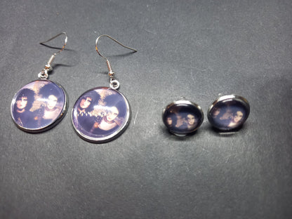 Goth Gothic Alternative Siouxsie Sioux & Robert Smith ,American Gothic inspired earrings