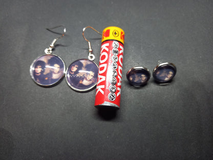 Goth Gothic Alternative Siouxsie Sioux & Robert Smith ,American Gothic inspired earrings
