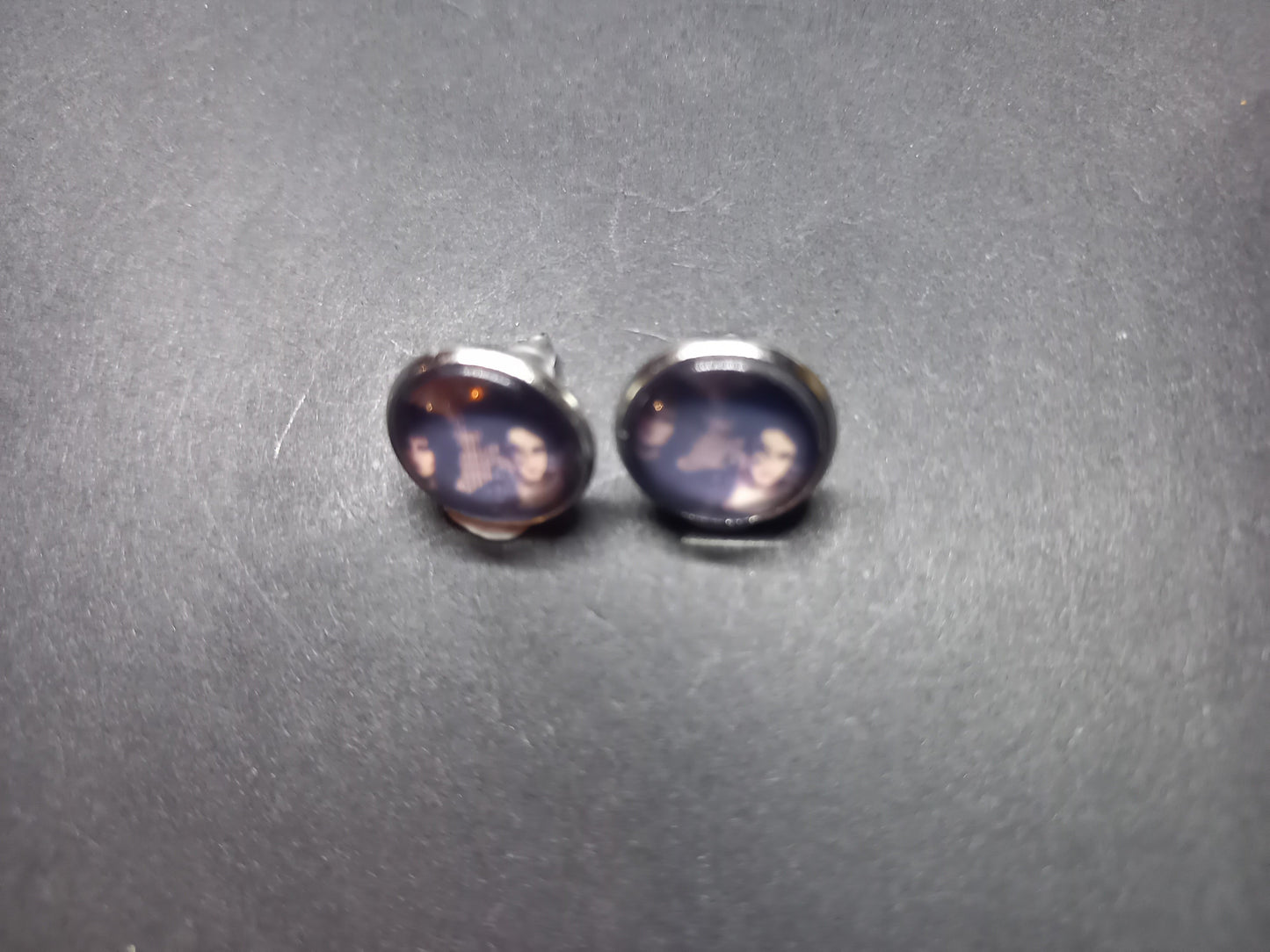 Goth Gothic Alternative Siouxsie Sioux & Robert Smith ,American Gothic inspired earrings